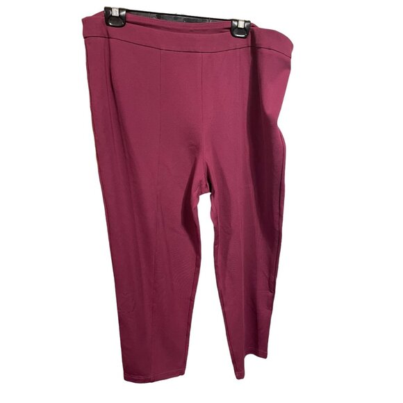 Joan River Burgundy Pants with Seam down Front - Picture 1 of 4